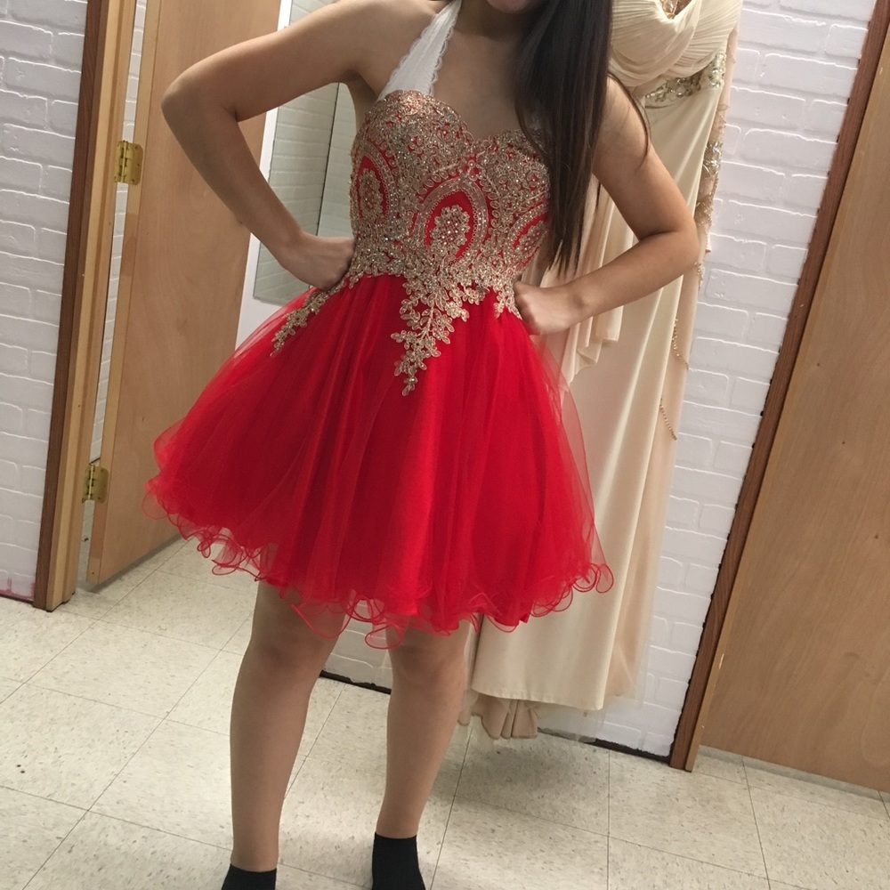 Short red special occasion/homecoming dress
